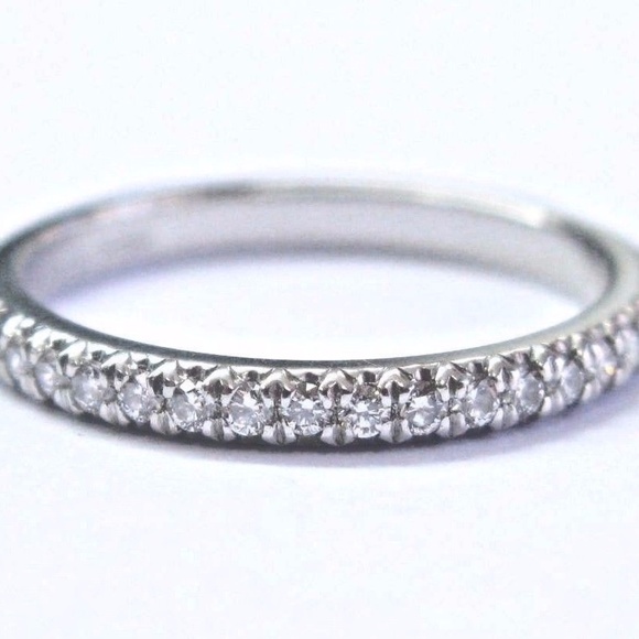 Tiffany Co Jewelry Tiffany Co Platinum Soleste Diamond Band Ring 1 Poshmark